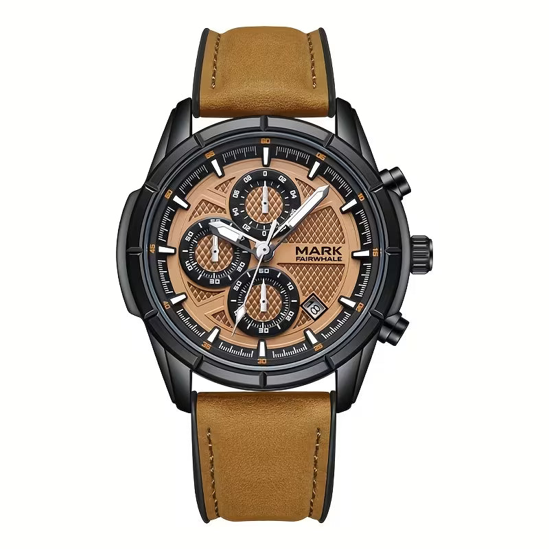 Mark Fairwhale 5024 Pro Luxury Watch – Waterproof & Luminous Gift for Men