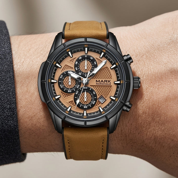 Mark Fairwhale 5024 Pro Luxury Watch – Waterproof & Luminous Gift for Men